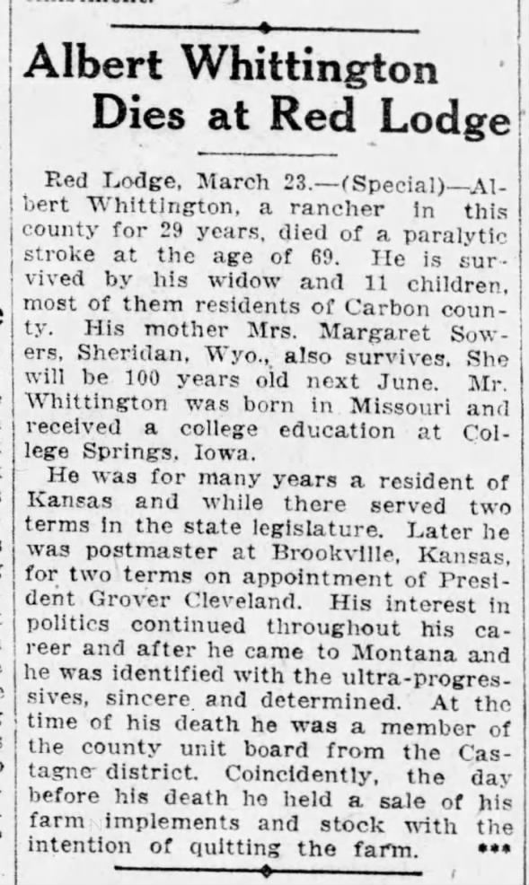 Albert whittington obit